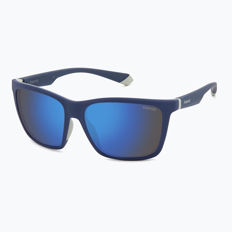 Ochelari de soare Polaroid PLD 2126/S blue grey/blue mirror polarized 2