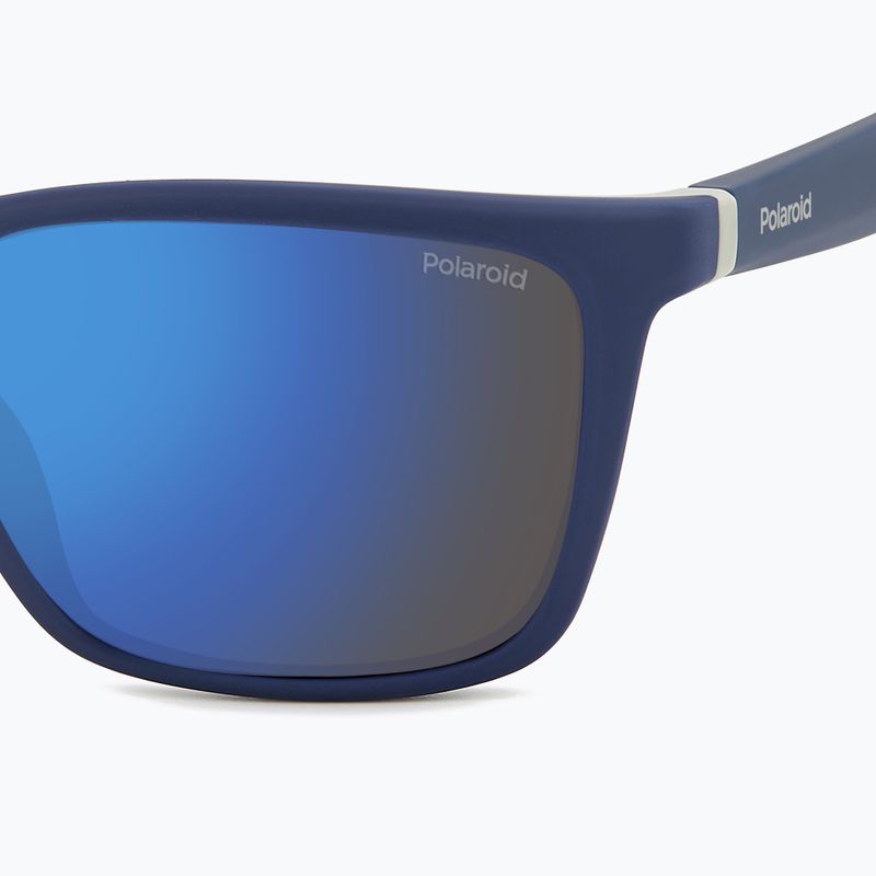 Ochelari de soare Polaroid PLD 2126/S blue grey/blue mirror polarized 5