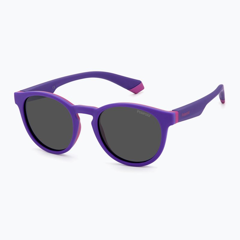 Ochelari de soare polarizați pentru copii Polaroid PLD 8048/S lilac violet/gri 2