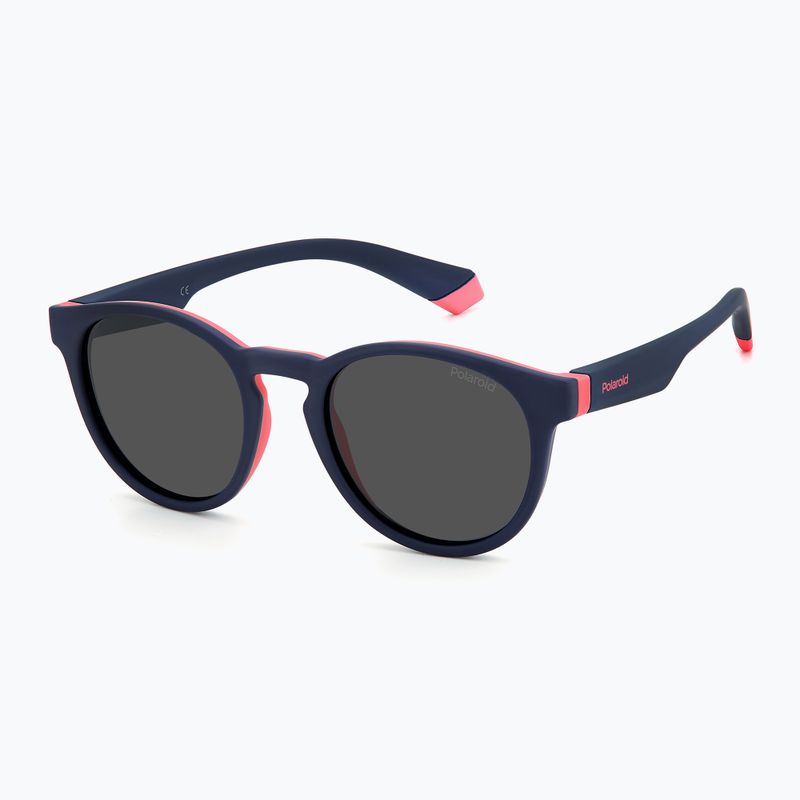 Ochelari de soare polarizați pentru copii Polaroid PLD 8048/S albastru roz/gri 2