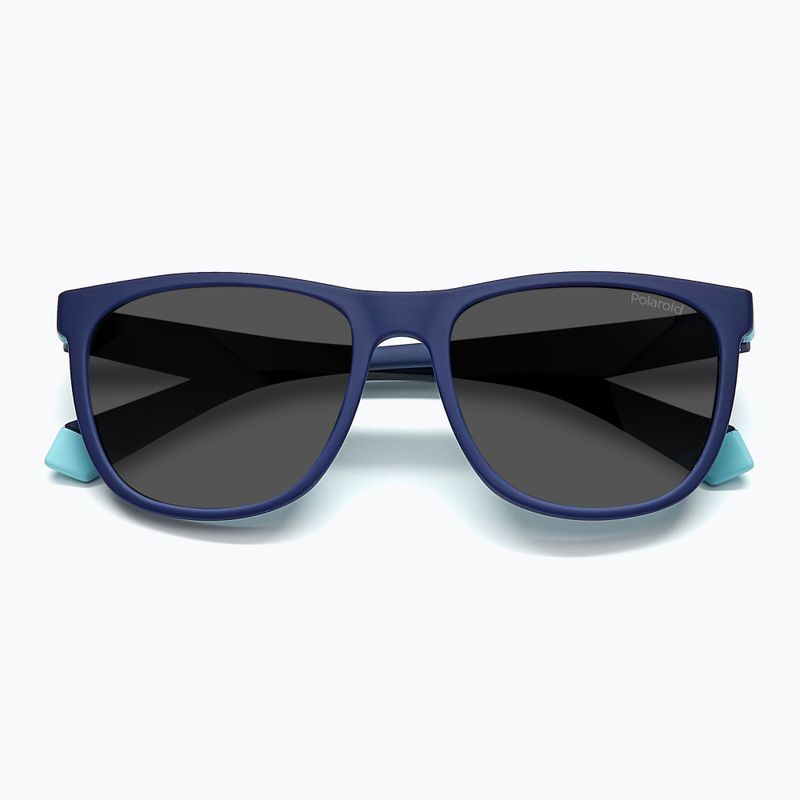 Ochelari de soare pentru copii Polaroid PLD 8049/S blue azure/grey polarized 4