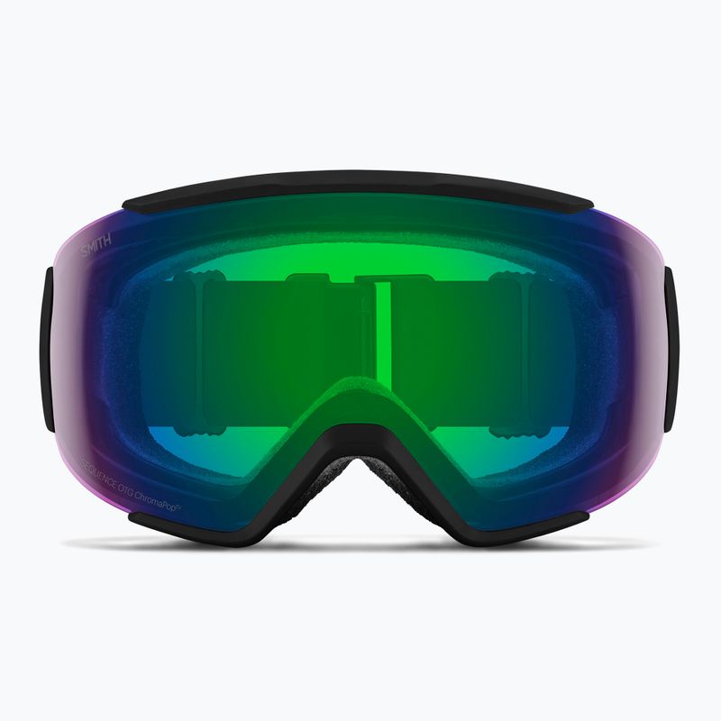 Ochelari de schi Smith Sequence OTG S2 black/chromapop everyday green mirror 2