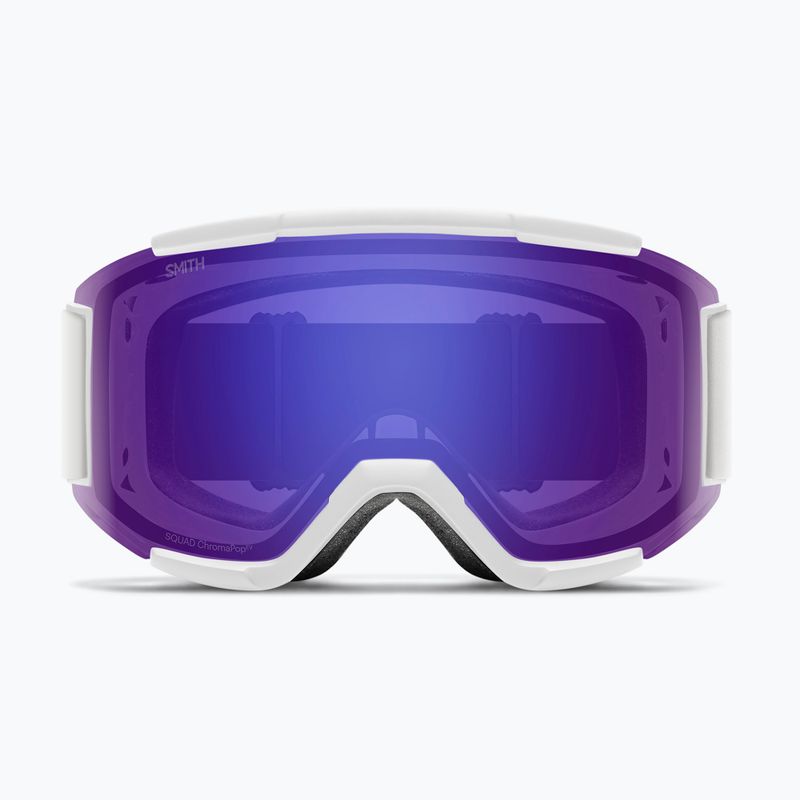 Ochleari de schi Smith Squad white vapor/chromapop everyday violet mirror/clear 2