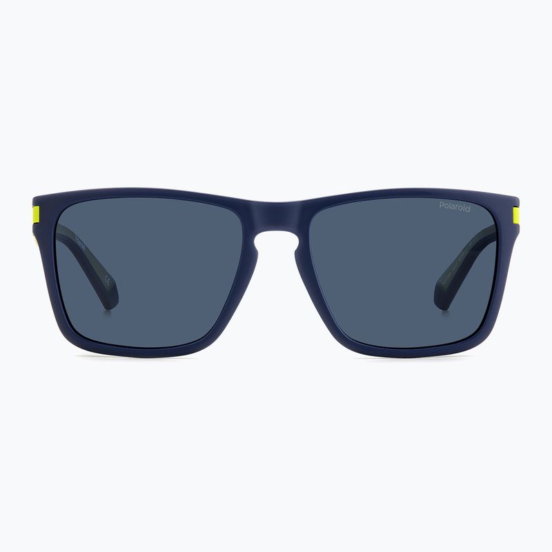 Ochelari de soare polarizați Polaroid PLD 2139/S albastru mat/albastru 3