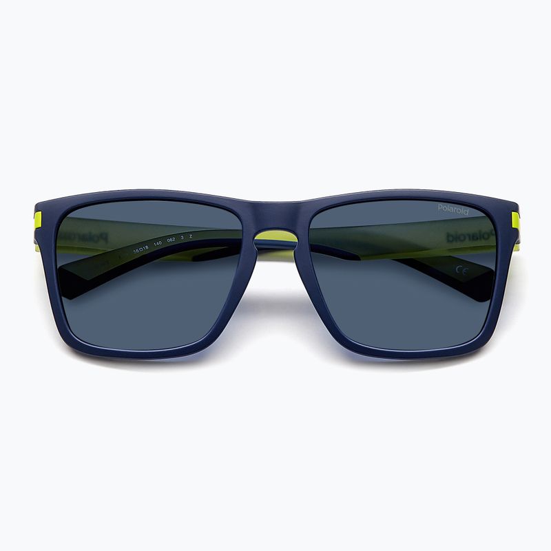 Ochelari de soare polarizați Polaroid PLD 2139/S albastru mat/albastru 4