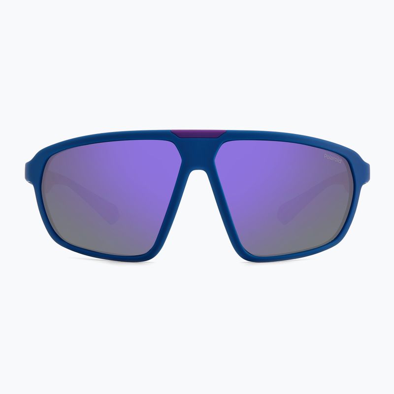 Ochelari de soare polarizați Polaroid PLD 2142/S semi-mat albastru violet azur/violet oglindă 3
