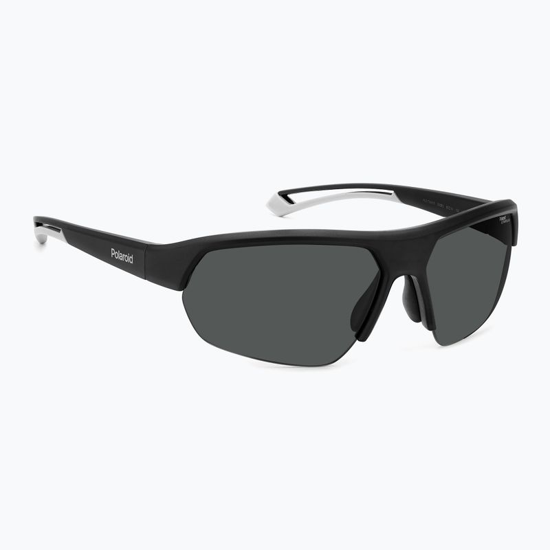 Ochelari de soare Polaroid PLD 7048/S negru mat/gri polarizați cu contrast ridicat
