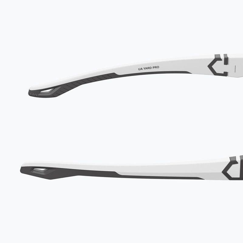 Ochelari de soare pentru bărbați Under Armour Yard Pro matte white/orange multilayer oleophobic 8