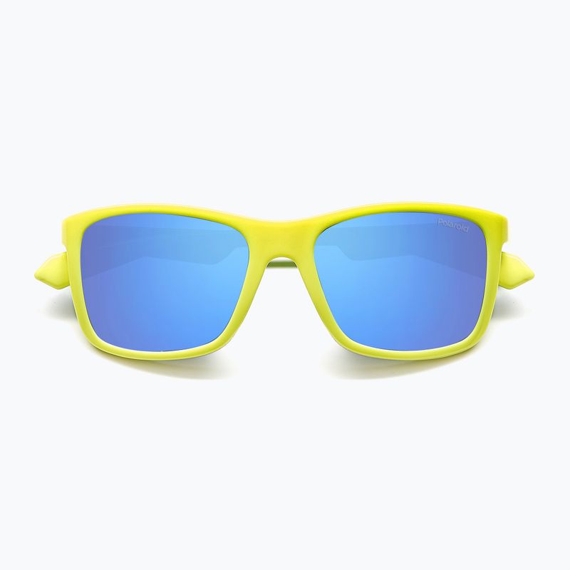 Ochelari de soare polarizați pentru copii Polaroid PLD 8053/S mat yellow azure/blue mirror 4