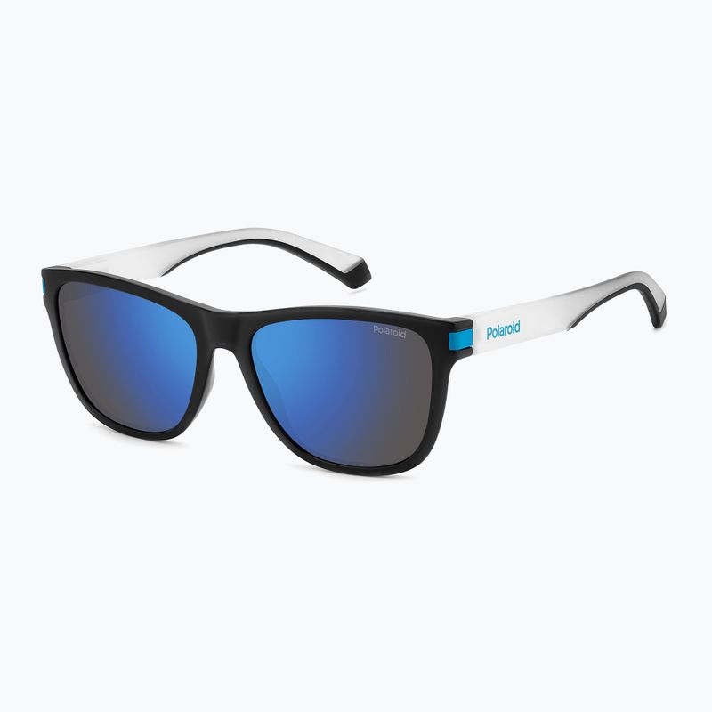 Ochelari de soare polarizați Polaroid PLD 2138/S negru mat albastru/oglindă albastră 2