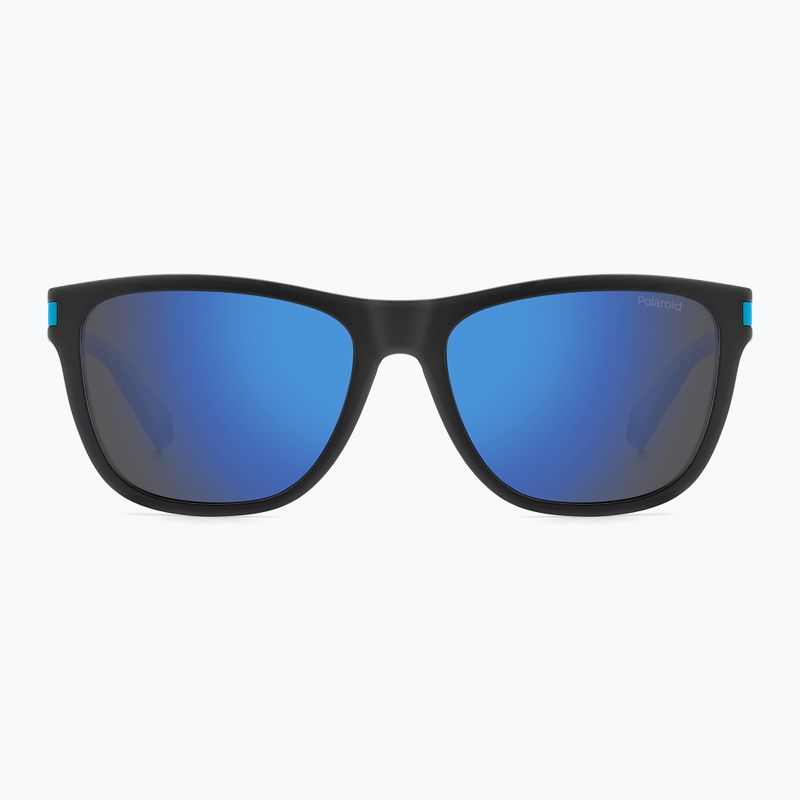 Ochelari de soare polarizați Polaroid PLD 2138/S negru mat albastru/oglindă albastră 3