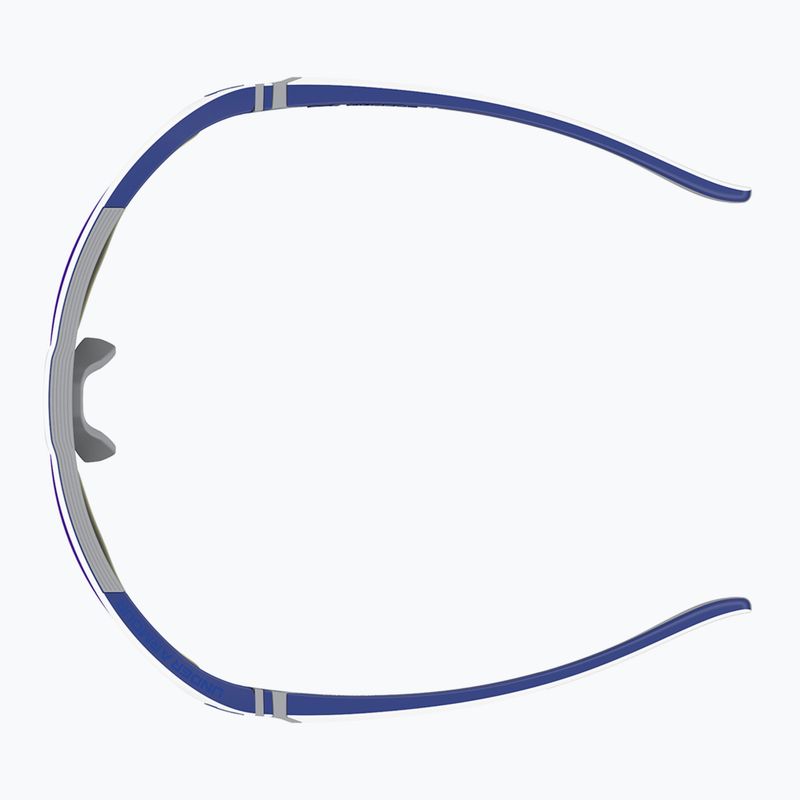 Ochelari de soare Under Armour Yard Dual S3 matte white blue/blue multilayer oleophobic 5