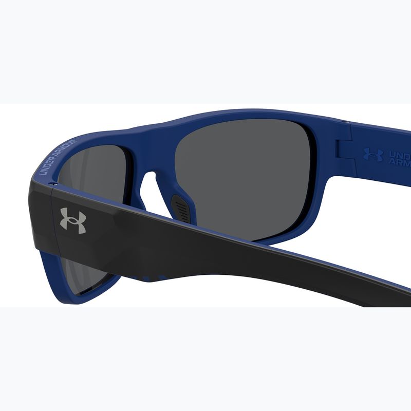 Ochelari de soare pentru bărbați Under Armour Scorcher matte black blue/blu sky mirror 6
