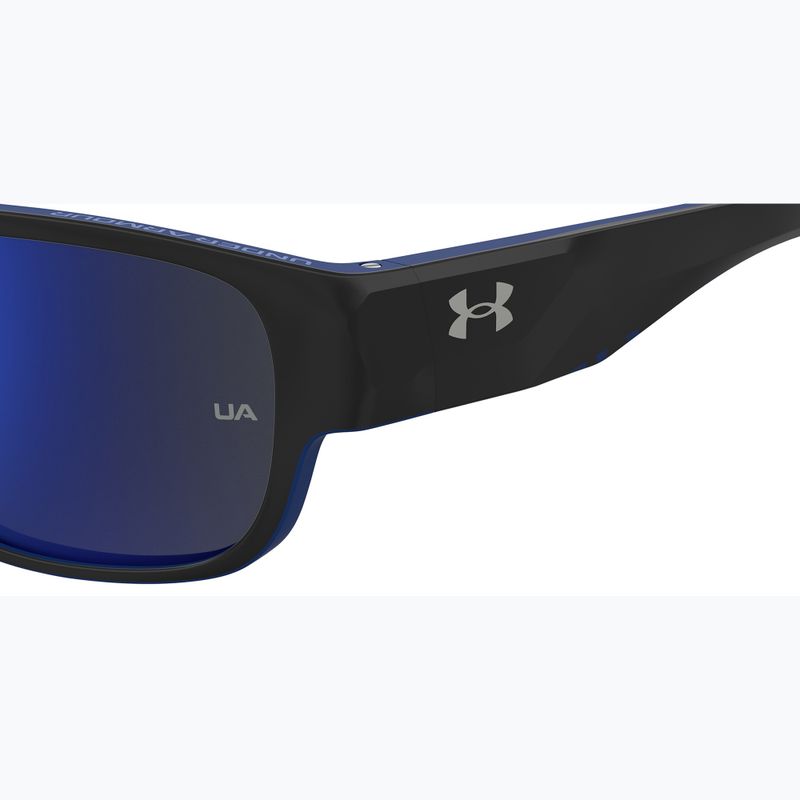 Ochelari de soare pentru bărbați Under Armour Scorcher matte black blue/blu sky mirror 7