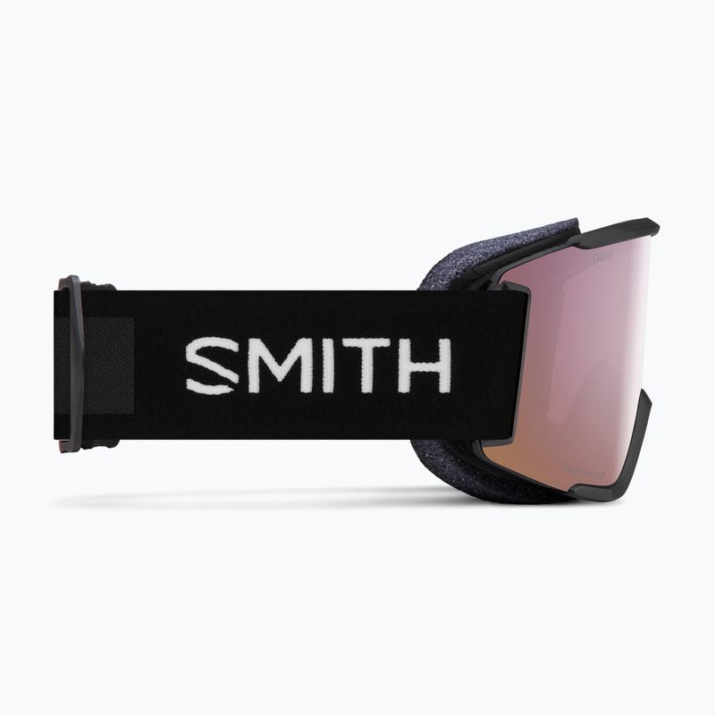 Ochelari de schi  Smith Squad S black/chromapop everyday rose gold mirror 4