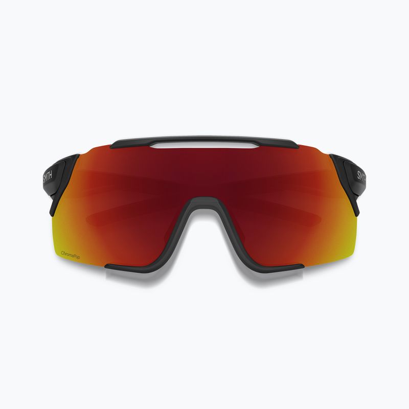 Ochelari de soare Smith Attack MAG MTB negru mat/roșu cromat cu oglindă oglindă 2