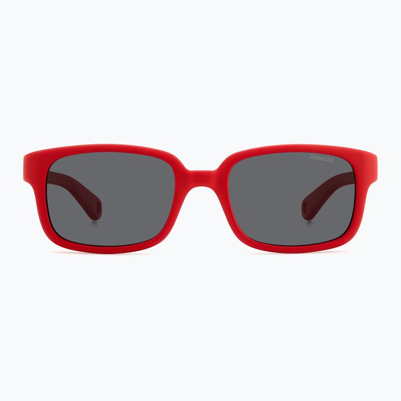 Ochelari de soare pentru copii Polaroid PLD K008/S matte red/grey polarized 3