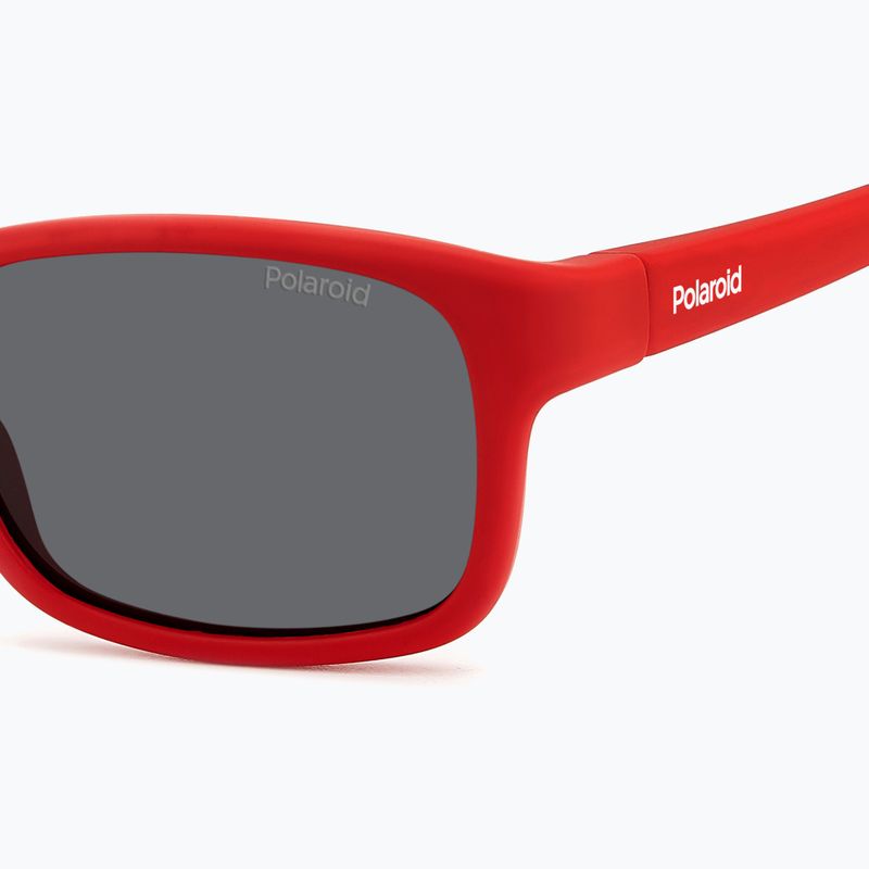 Ochelari de soare pentru copii Polaroid PLD K008/S matte red/grey polarized 5