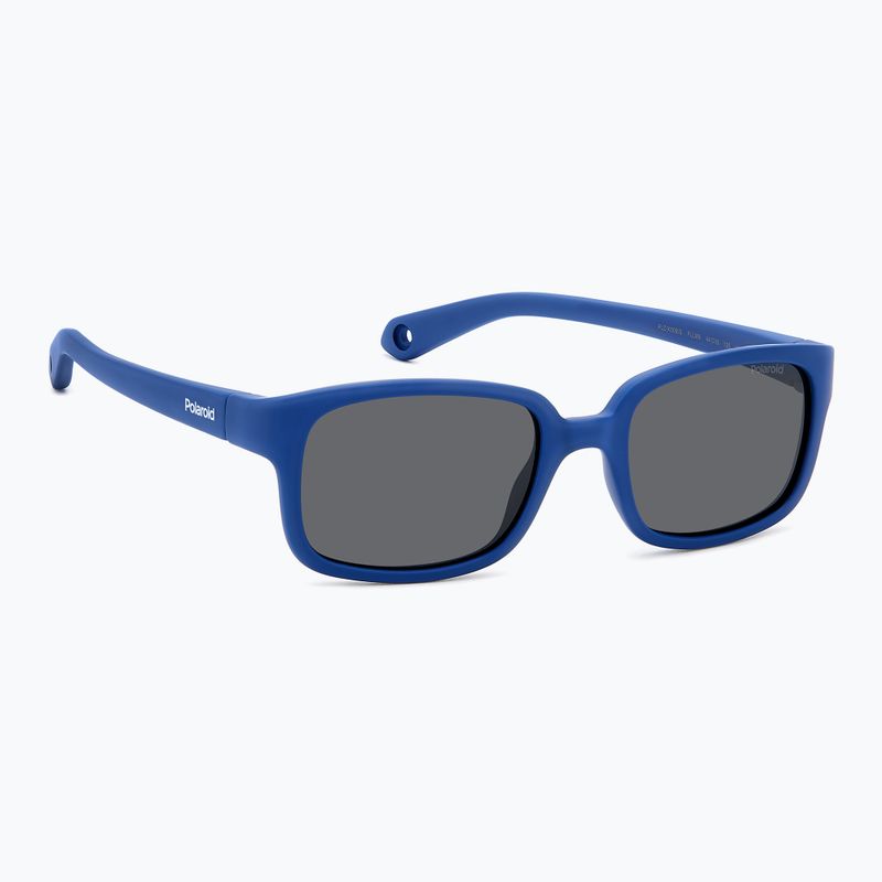 Ochelari de soare pentru copii Polaroid PLD K008/S matte blue/grey polarized