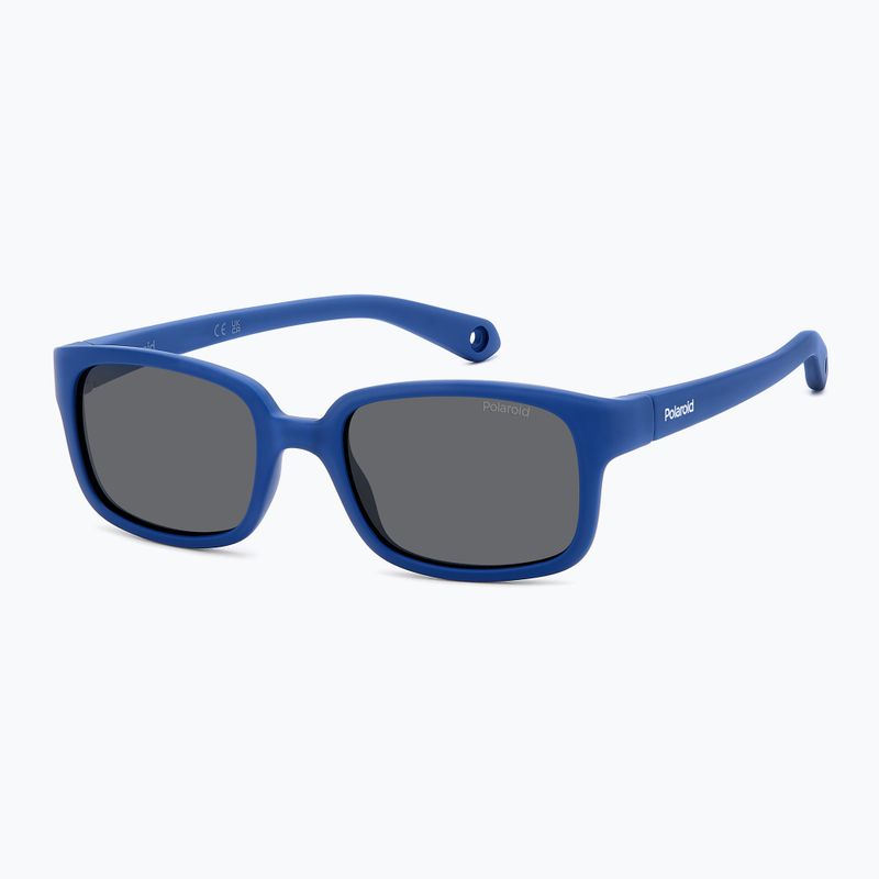 Ochelari de soare pentru copii Polaroid PLD K008/S matte blue/grey polarized 2