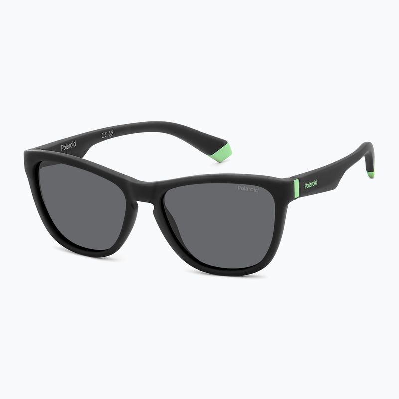 Ochelari de soare pentru copii Polaroid PLD 8056/S matte black/grey polarized 2