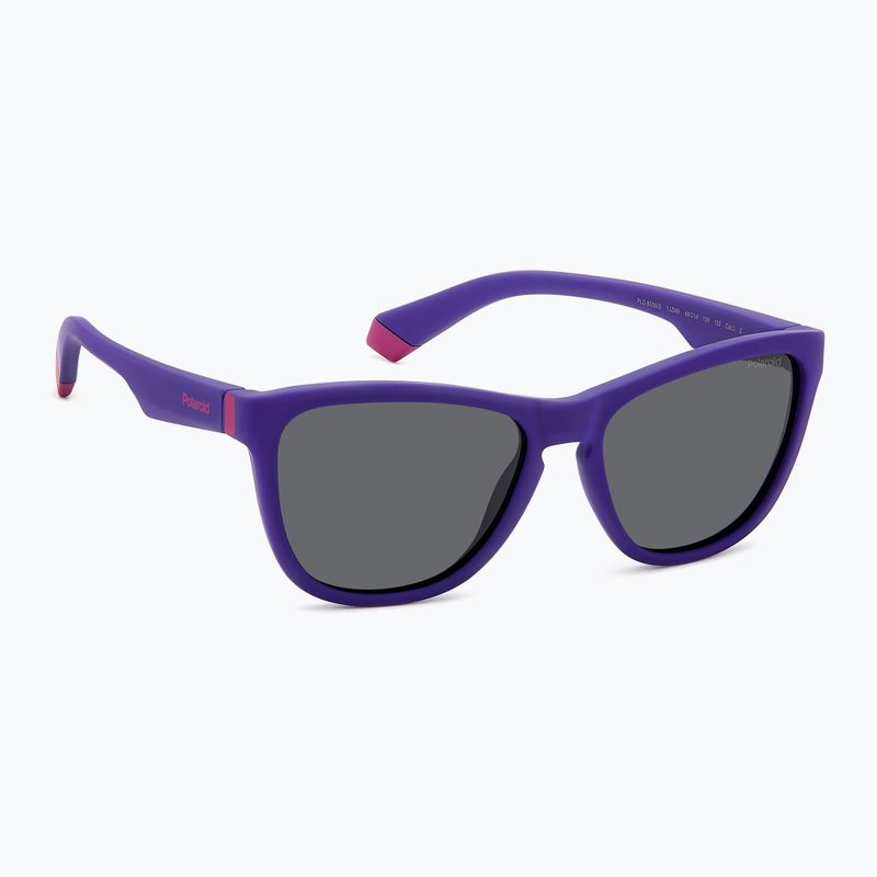 Ochelari de soare polarizați pentru copii Polaroid PLD 8056/S violet mat/gri