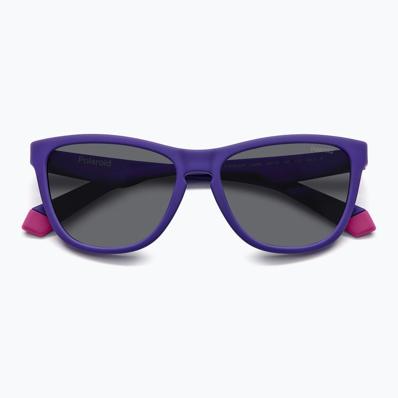 Ochelari de soare polarizați pentru copii Polaroid PLD 8056/S violet mat/gri 4