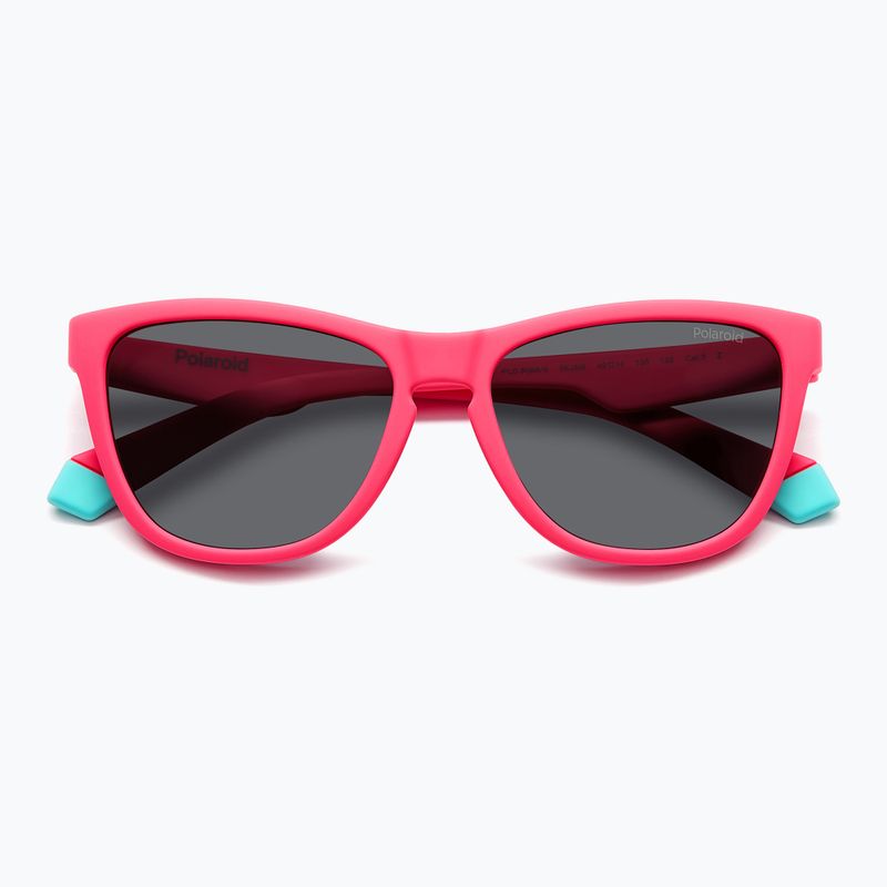 Ochelari de soare pentru copii Polaroid PLD 8056/S matte pink/grey polarized 4