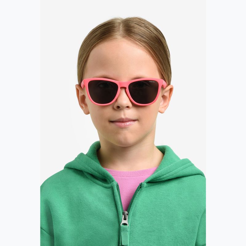 Ochelari de soare pentru copii Polaroid PLD 8056/S matte pink/grey polarized 6