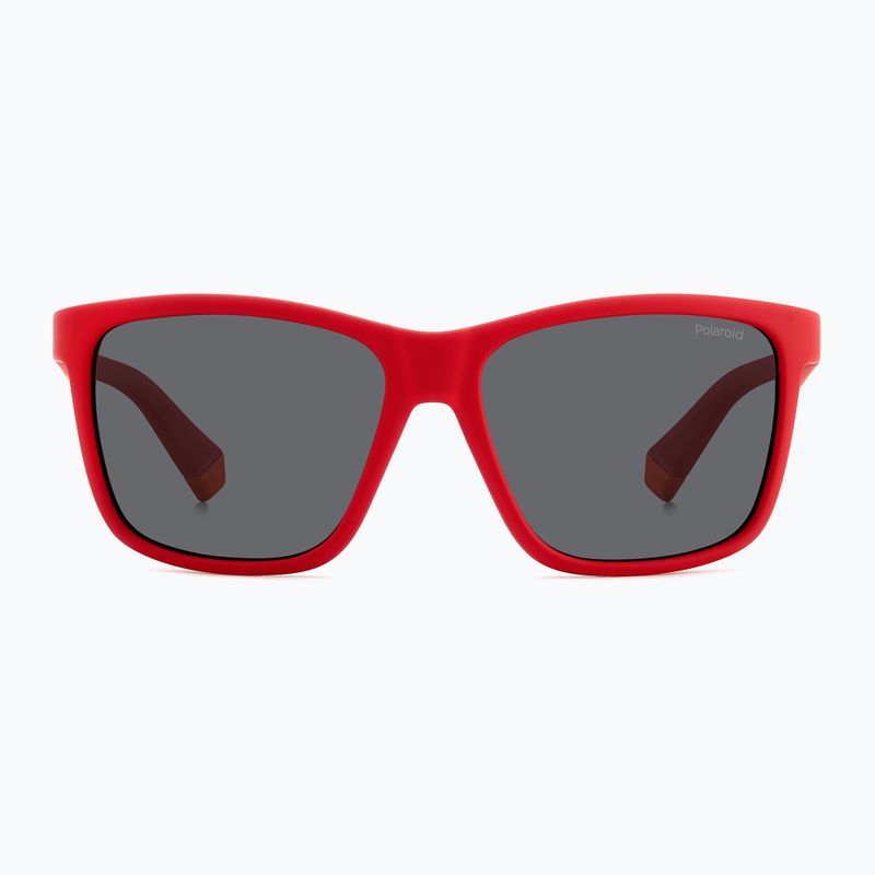 Ochelari de soare pentru copii Polaroid PLD 8057/S matte red/grey polarized 3