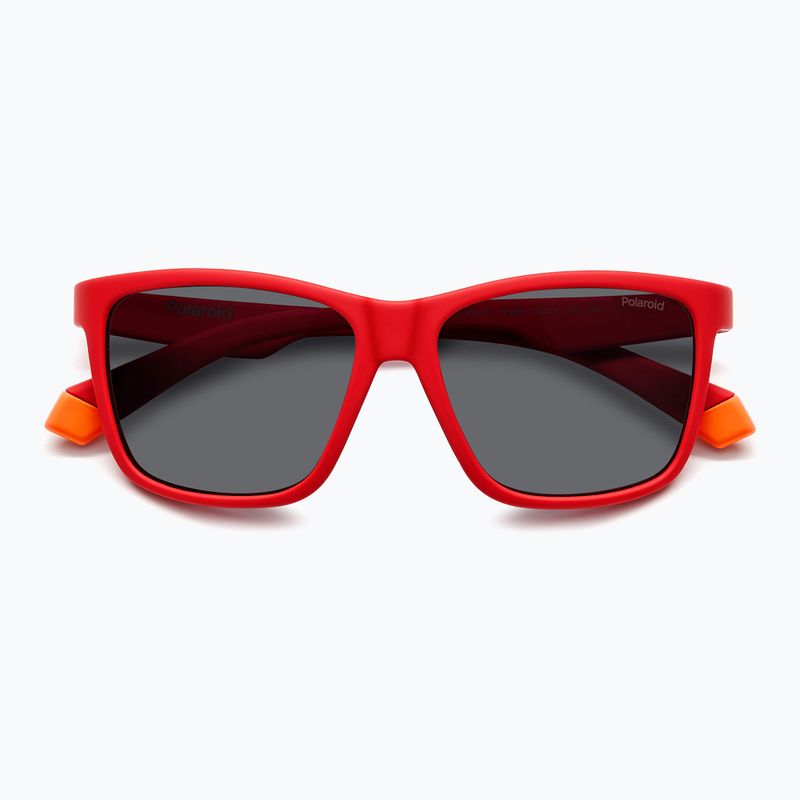 Ochelari de soare pentru copii Polaroid PLD 8057/S matte red/grey polarized 4