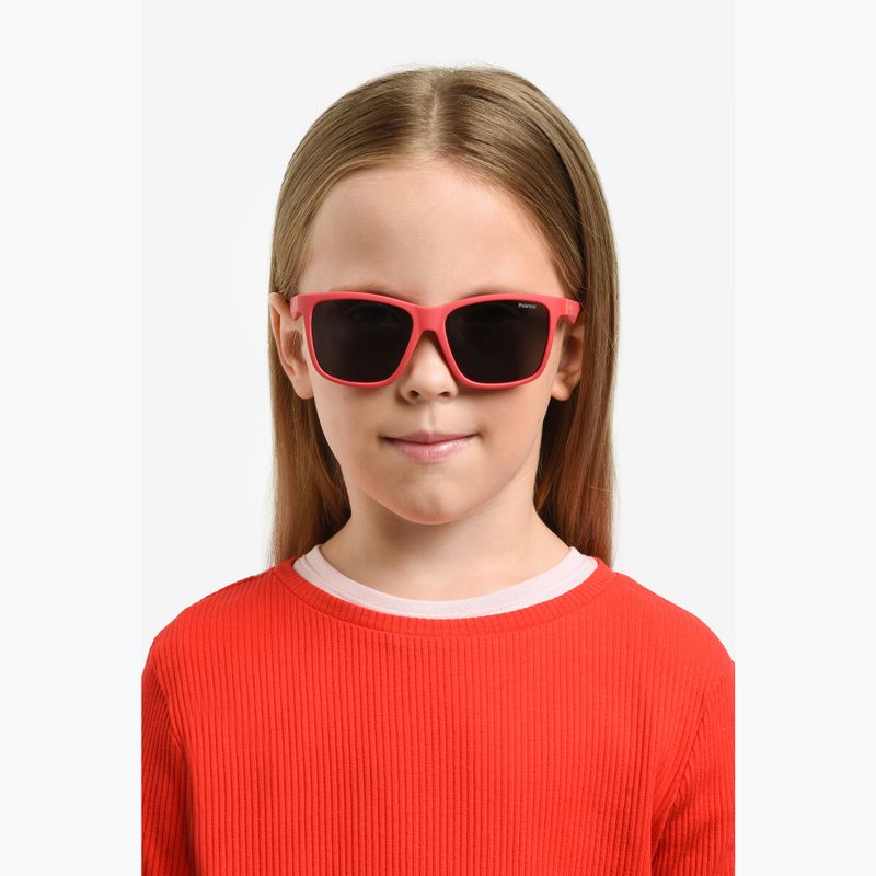 Ochelari de soare pentru copii Polaroid PLD 8057/S matte red/grey polarized 6