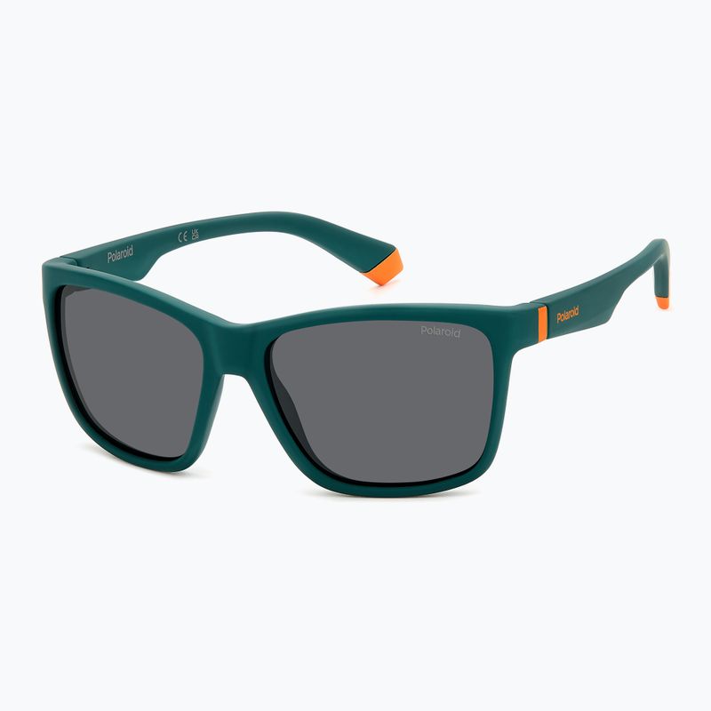 Ochelari de soare pentru copii Polaroid PLD 8057/S matte green/grey polarized 2