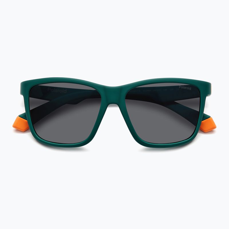 Ochelari de soare pentru copii Polaroid PLD 8057/S matte green/grey polarized 4