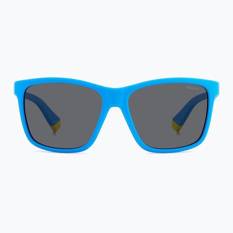 Ochelari de soare pentru copii Polaroid PLD 8057/S matte blue/grey polarized 3