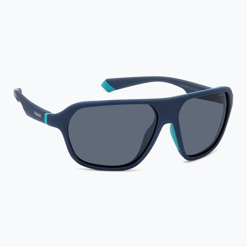 Ochelari de soare Polaroid PLD 2152/S matte blue/blue polarized