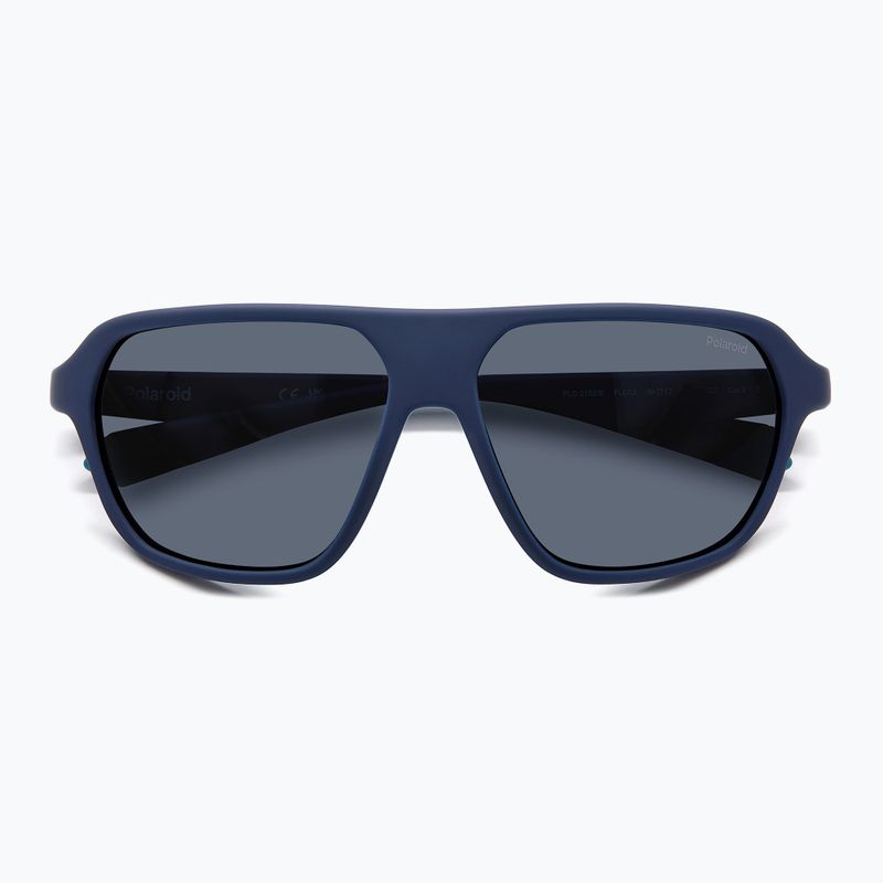 Ochelari de soare Polaroid PLD 2152/S matte blue/blue polarized 3