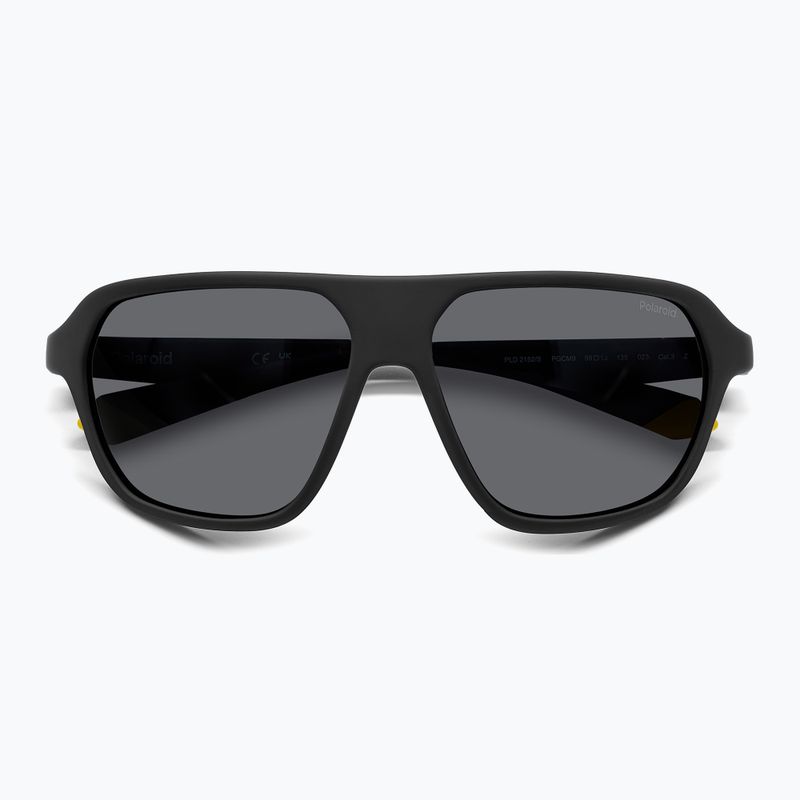 Ochelari de soare Polaroid PLD 2152/S matte black yellow/grey polarized 3