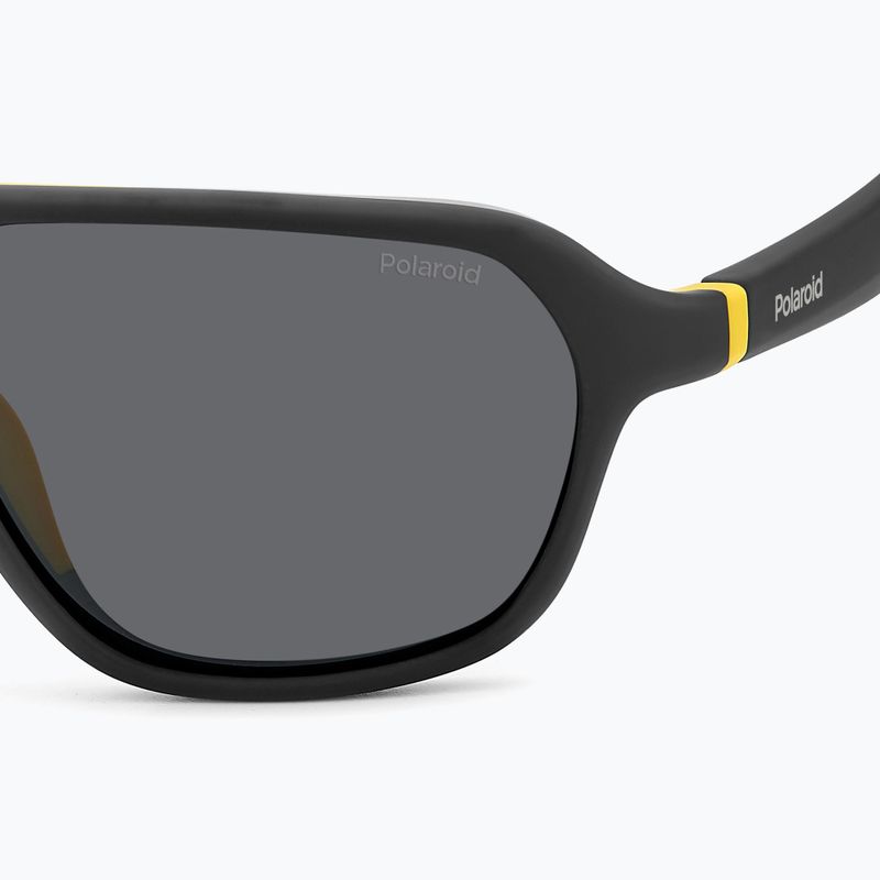 Ochelari de soare Polaroid PLD 2152/S matte black yellow/grey polarized 5