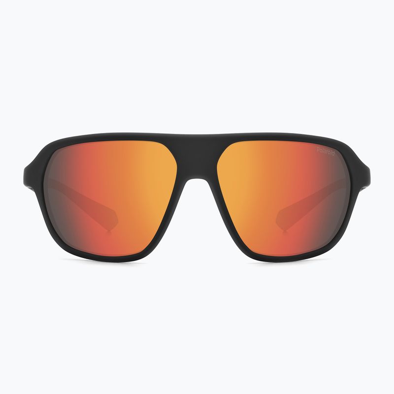 Ochelari de soare polarizați Polaroid PLD 2152/S negru mat roșu/roșu multistrat 2