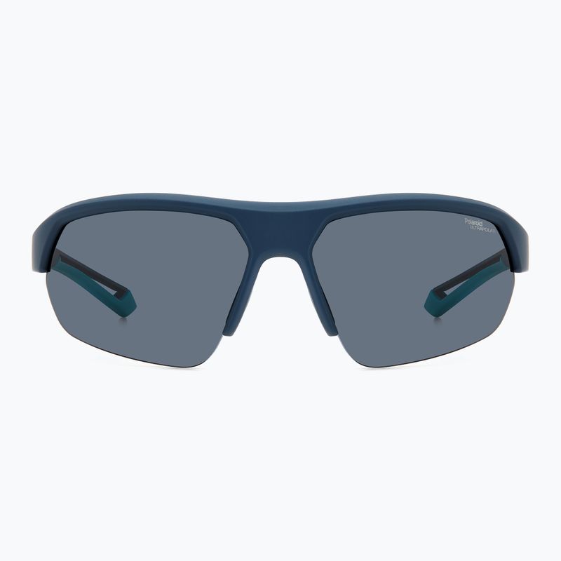 Ochelari de soare Polaroid PLD 7048/S albastru mat/gri polarizați cu contrast ridicat 2