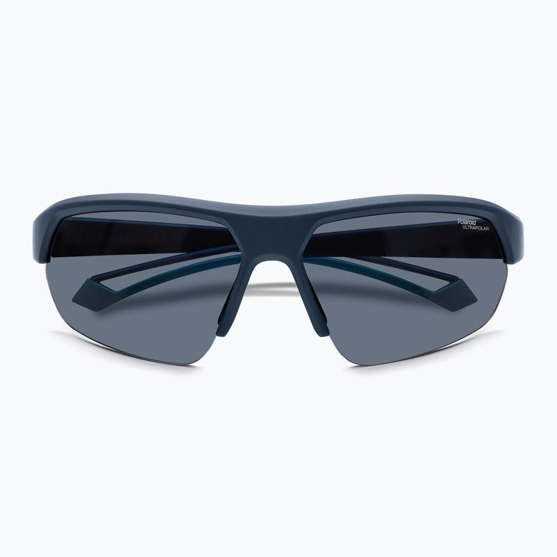 Ochelari de soare Polaroid PLD 7048/S albastru mat/gri polarizați cu contrast ridicat 3