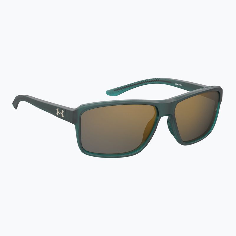 Ochelari de soare pentru bărbați Under Armour Kickoff S3 crystal teal/copper mirror