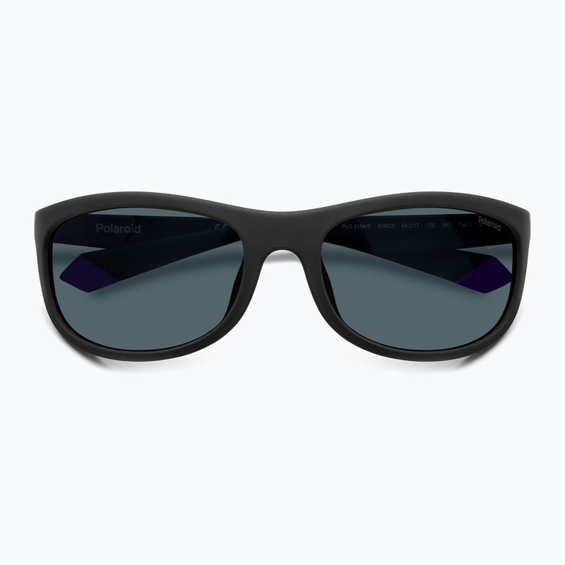 Ochelari de soare polarizați Polaroid PLD 2154/S negru mat albastru/albastru 4