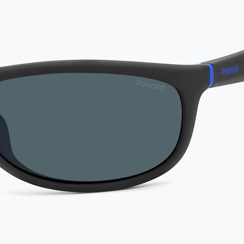 Ochelari de soare polarizați Polaroid PLD 2154/S negru mat albastru/albastru 5