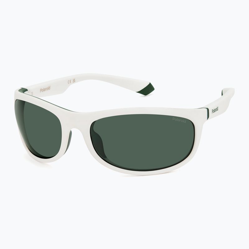 Ochelari de soare polarizați Polaroid PLD 2154/S alb mat/verde 2