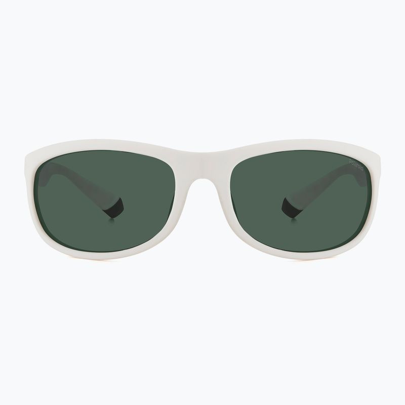 Ochelari de soare polarizați Polaroid PLD 2154/S alb mat/verde 3