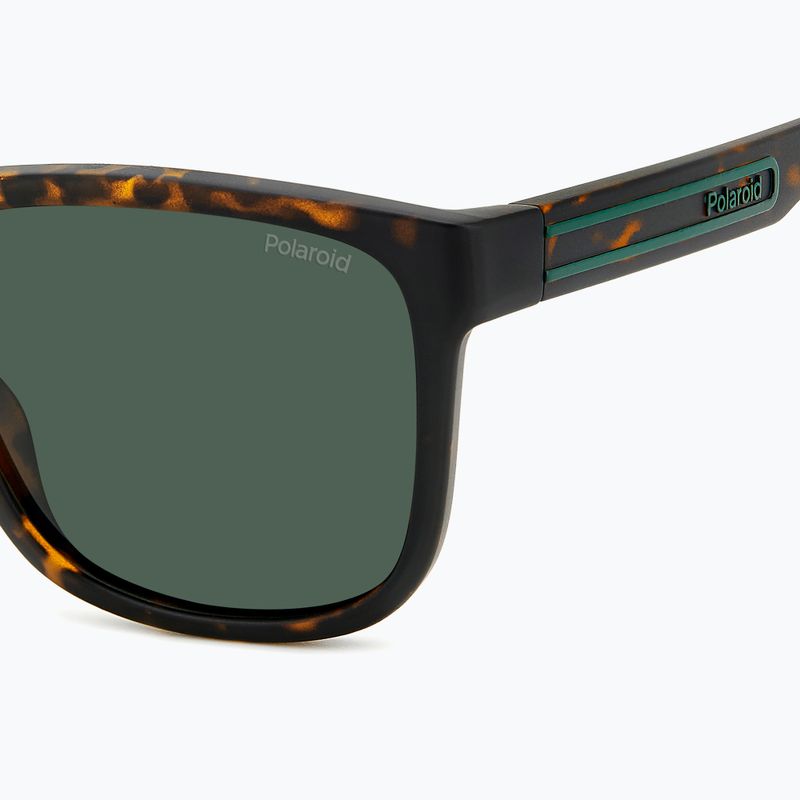 Ochelari de soare polarizați pentru bărbați Polaroid PLD 2155/S mat brown havana/green 5