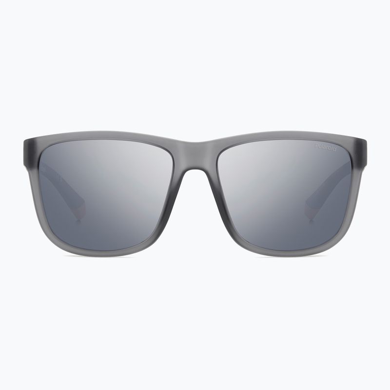 Ochelari de soare polarizați pentru bărbați Polaroid PLD 2155/S gri mat/gri argintiu oglindă 3