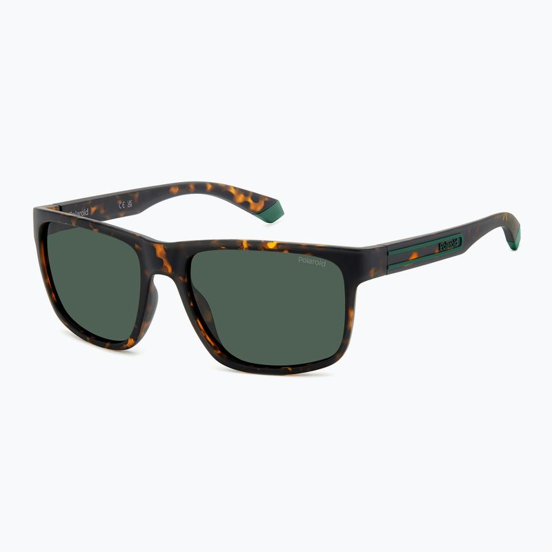 Ochelari de soare pentru bărbați Polaroid PLD 2157/S matte brown havana/green polarized 2